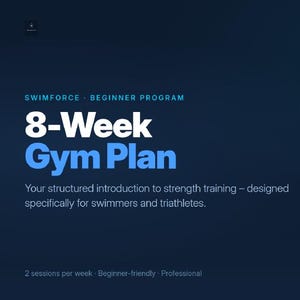 8-Week Swim Strength Beginner Program for Swimmers & Triathletes | Gym Plan