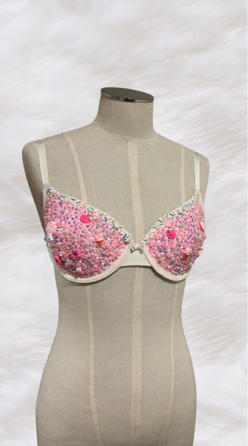 Handmade Rinestone Candy Rave Bra - Etsy