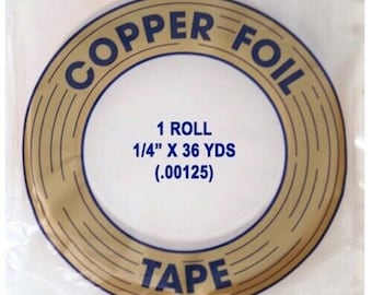 1/4" x 36 Yds. Copper Foil (.00125)