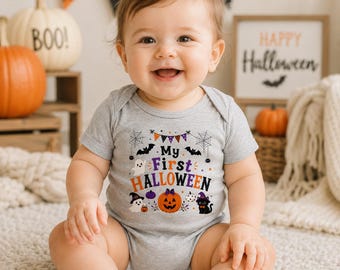 My First Halloween Baby Bodysuit, Halloween Baby Onesie, First Halloween Outfit, Infant Halloween Bodysuit, Spooky Season Baby Shower Gift