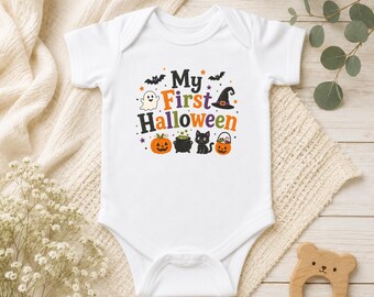 My First Halloween Baby Bodysuit, First Halloween Onesie, Ghost Baby Outfit, Halloween Baby Onesie, Baby Halloween Outfit, Halloween Gift