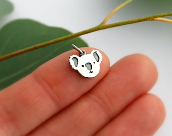 Koala bear charm - silver koala bear - koala charm - koala pendant - animal charm - silver charm - silver koala