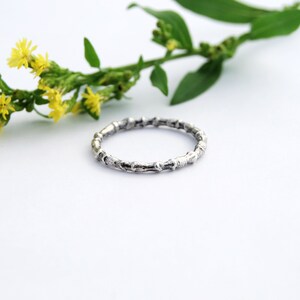 Maple branch ring. sterling silver ring. silver branch ring. twig ring. branch ring. silver twig ring image 7