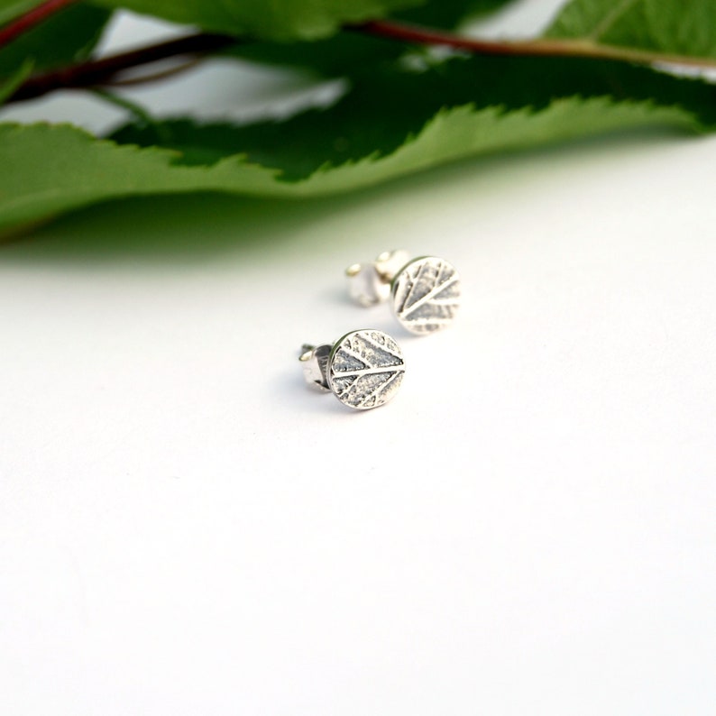 Puede incluir: Un par de pendientes de plata con dise&ntilde;o de hoja. Los pendientes son peque&ntilde;os y delicados, y ser&iacute;an un gran regalo para alguien que ama la naturaleza.
