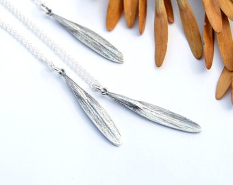 Ash seed pendant - silver ash seed - ash seed - ash tree seed - ash seed necklace - ash necklace