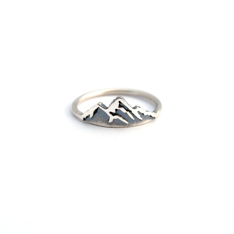 Bague montagne en argent montagne en argent sterling bijoux de montagne montagne en argent image 3