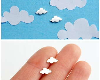 Cloud earrings sterling silver nuage studs