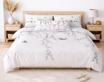 Hiljainen Laulu – Quiet Song Botanical Duvet Cover