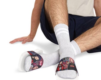 Anime Character Collage Sandals | Adjustable Strap Slides