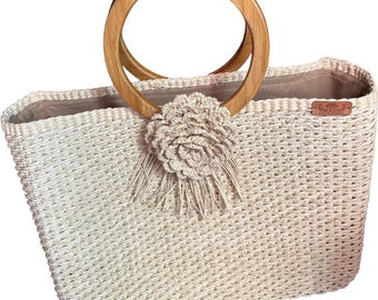 Authentique sac à main en paille Toquilla de l'Équateur