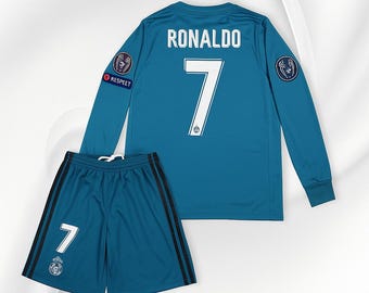 Camiseta de CR7 de manga larga para visitante - Edición UCL 2017/18
