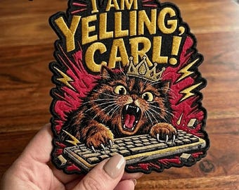 Prinzessin Donut & Dungeon Crawler Carl Fan-Art-Aufnäher, Ich schreie, Carl!,