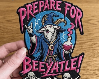 Aufnäher „Prepare For Beeyatle Prepotente“, Dungeon Crawler Carl, Geschenk für Bücherliebhaber, Geschenk für Mamas besonderen Jungen (DCC), LitRPG-Fan, Princess Donut