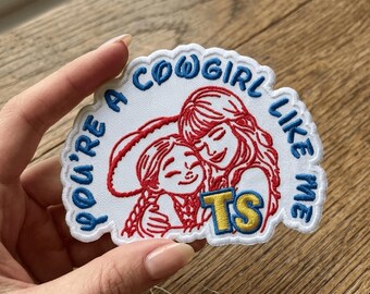 Toy Story 5 You're A Cowgirl Like Me Embroidered Patch, Sew On / Iron On Patch,Cowgirl Friendship Patch, Western Style Patch,Size 4-9 Inches