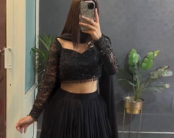 Ruffle Lehenga Choli with 8.5 Meter Flair | Indian Wedding Festive Party Outfit for Women