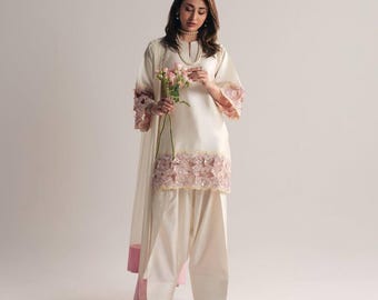 Pakistani Style Farshi Suit | Designer Ethnic Party Wear Set