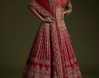 Indian Lehenga Set with Dupatta | Luxury Wedding Outfit for Women | Designer Party Wear