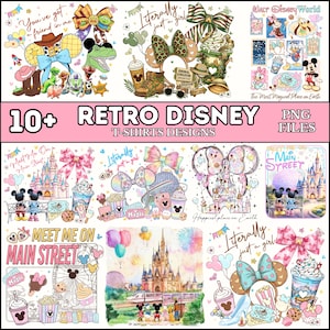 Temaparksresa 2026 PNG-paket – Magisk slottssemester Clipart, Familjeresa Design, Huvudgatainspirerad, Sublimering PNG Nedladdning