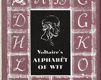 Voltaire's Alphabet of Wit Book - Edited and Illustrated by Paul McPharlin - Vintage 1950s