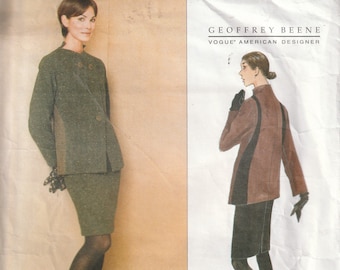 Vintage Vogue Sewing Pattern – Geoffrey Beene Jacket & Skirt, Size 6-10 No 1680