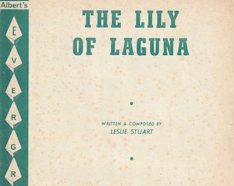 The Lily of Laguna - Music Sheet  - Vintage 1960s