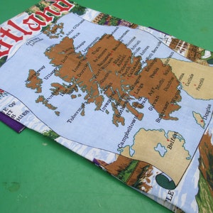 Tea Towel Vintage Souvenir Scotland - Scottish Tea Towel
