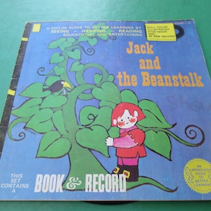 Jack and the Beanstalk - Read along Book and Record -  Vintage Read Along Book & Record - American Edition