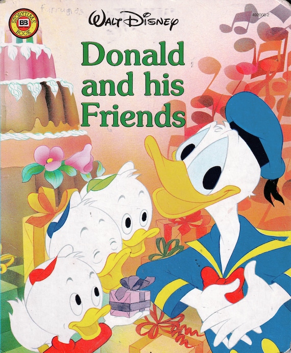 魅力的な Donald and His Friends - Vintage Storytime Book - Board Book 洋書