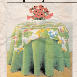 En solde - Patron de couture artisanal des années 80 - Simplicity House n° 120 - 10 nappes