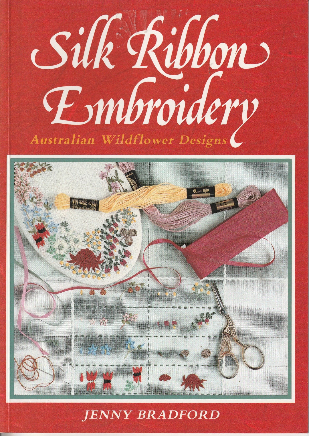 Silk Ribbon Embroidery Vintage Pattern Book 1980s - Etsy