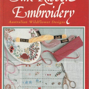 Silk Ribbon Embroidery Vintage Pattern Book 1980s