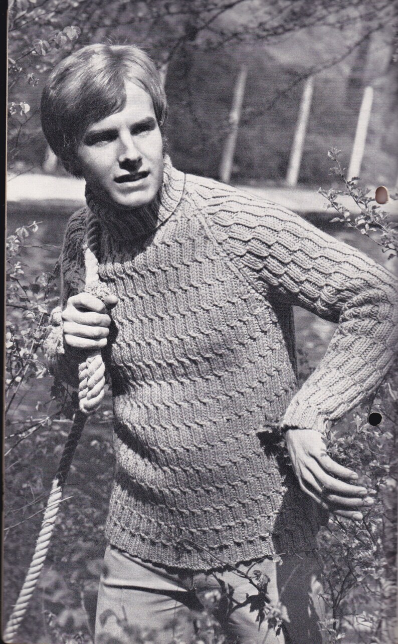 On Sale Sirdar Knitting Pattern No 9955 for Mens Jumpers/sweaters