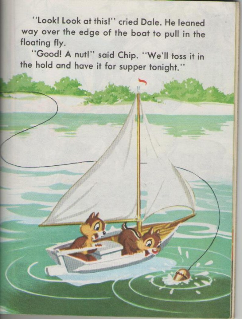 Donald Duck's Toy SailBoat Vintage Little Golden Book American Edition 1970s image 4