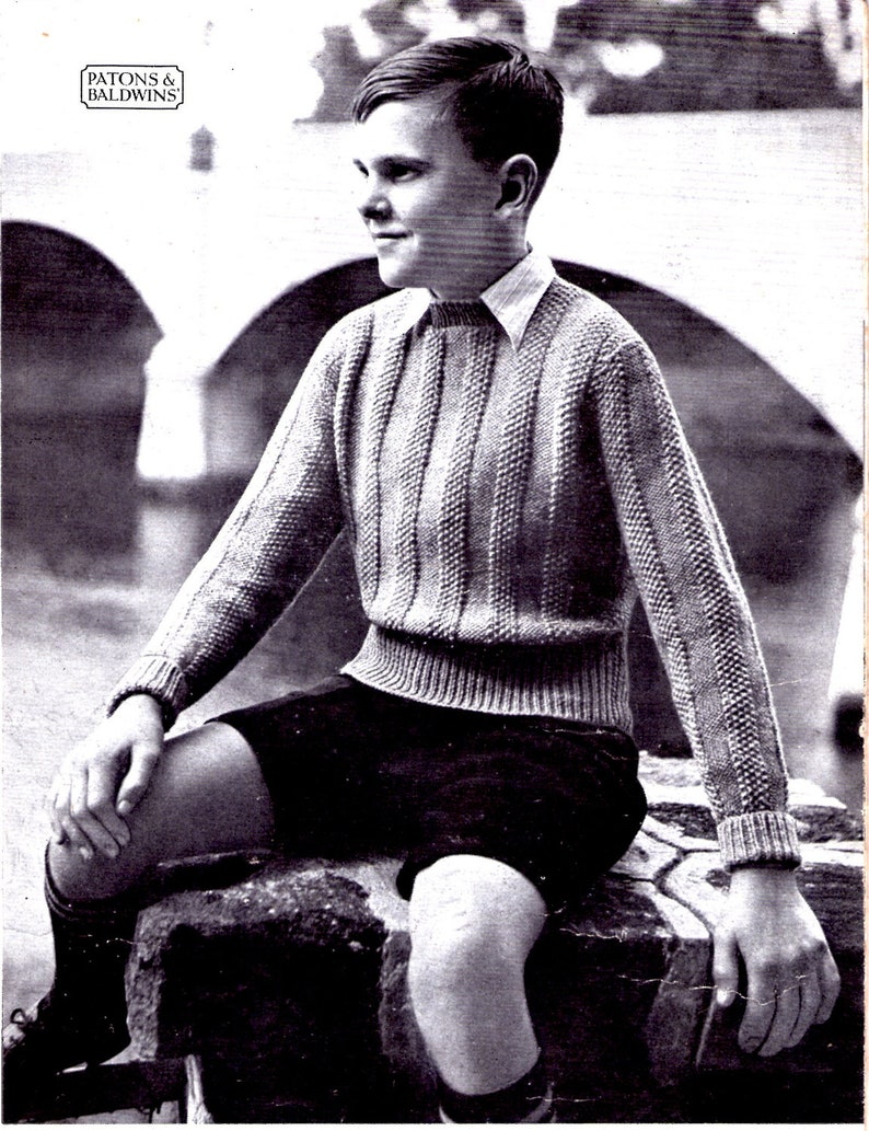 Paton's & Baldwins Knitting Pattern No 147 For Children Etsy