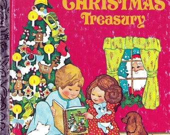 My Christmas Treasury -  Vintage Little Golden Book - American Edition