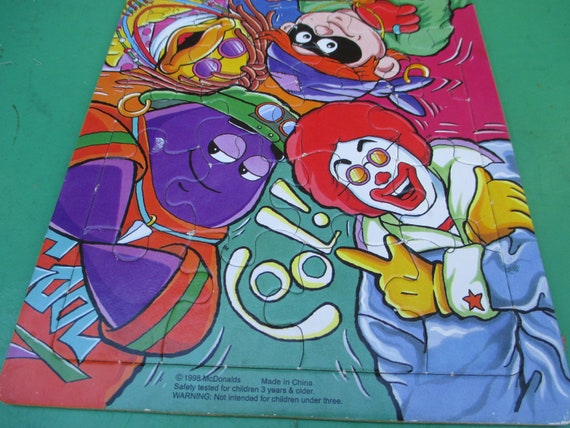 Mccool Dudes - Mcdonalds - Tray Jigsaw Puzzle Vintage - Etsy