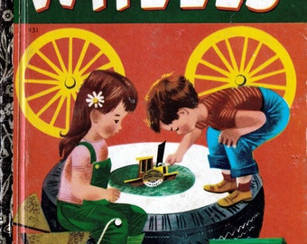 Wheels -  Vintage Little Golden Book - Australian Edition 1970s