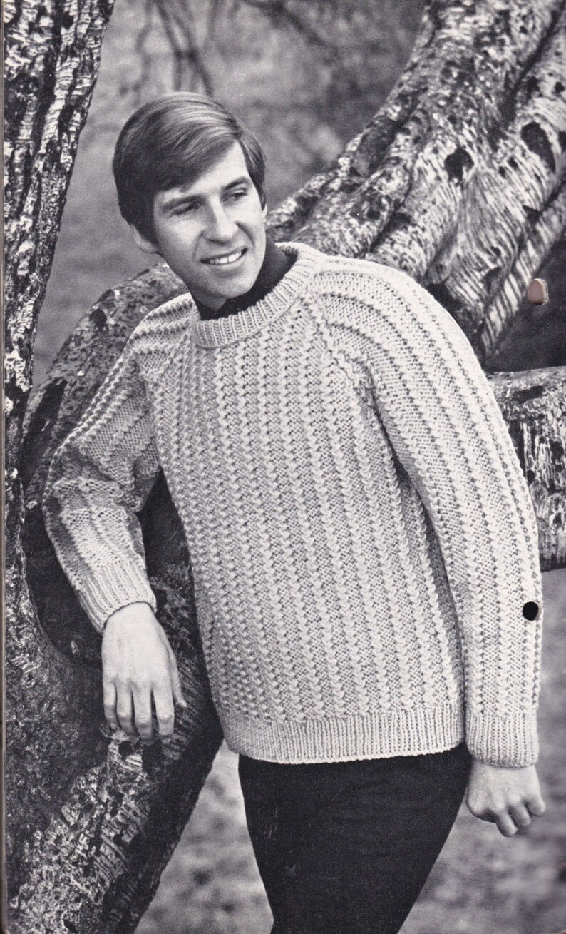 On Sale Sirdar Knitting Pattern No 9955 for Mens Jumpers/sweaters