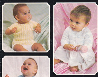 Patons My First Baby Knitting Pattern for Baby No 494  - Vintage 1970's