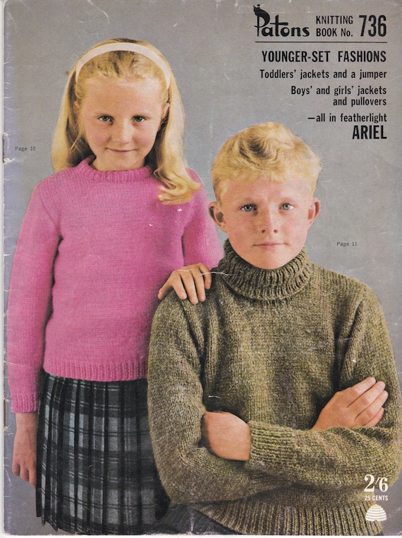 On Sale Paton s Knitting Pattern No 736 Younger Set Fashions for