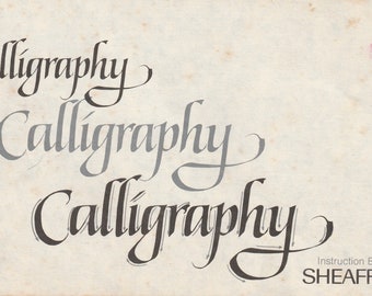 The Calligraphy Sheaffer Book - Vintage 1980s