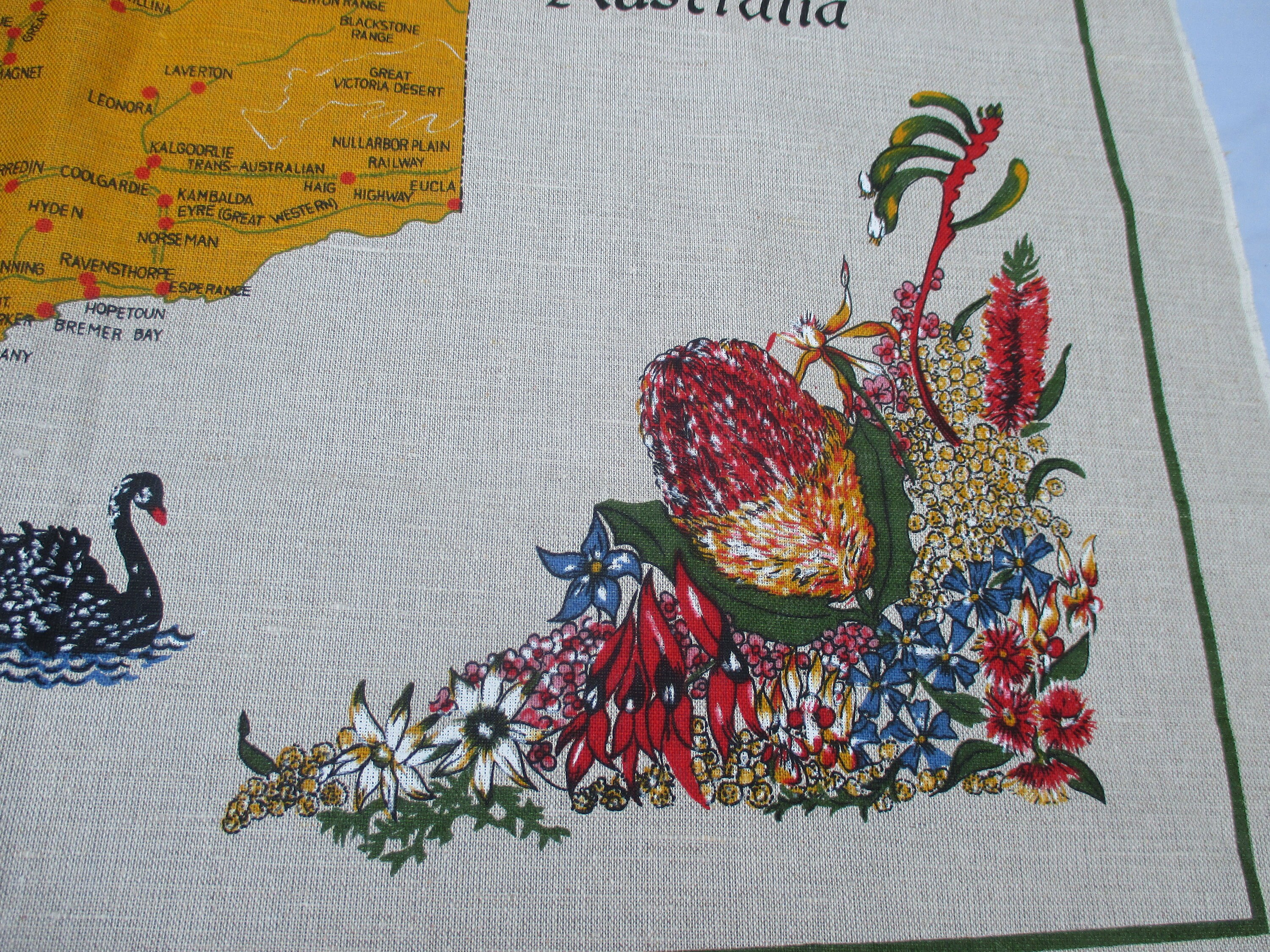 1960s Vintage Australian Tablecloth From Western Australia - Etsy Australia