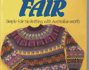 Aussie Fair Family Knitting Pattern Book - Vintage 1980's