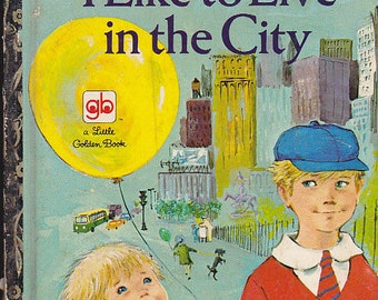 I Like to Live in the City -  Vintage Little Golden Book - Australian Edition 1970s
