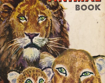 Vintage Wild Animal Book – 1951 Big Golden Book, Rojankowsky