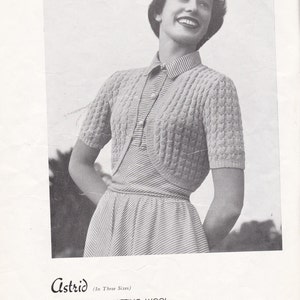 On Sale Vintage 1940s Paton's Knitting Pattern No 304 For Women/Ladies Original Pattern image 2