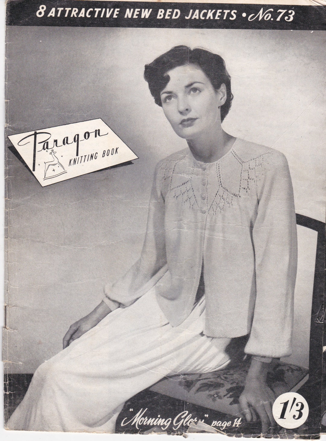 Paragon Knitting Pattern for Women/ladies Bed Jackets No 73 (vintage ...