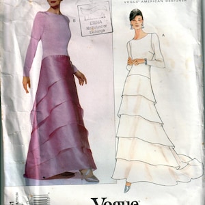 Carolina Herrera Vogue No 1961 Dress Pattern – Size 14-18