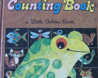 Animal Counting Book -  Vintage Little Golden Book - 1970 Australian edition