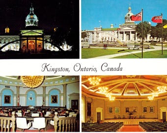 Carte postale de Kingston, Ontario Canada - Carte postale - vintage des années 1970.